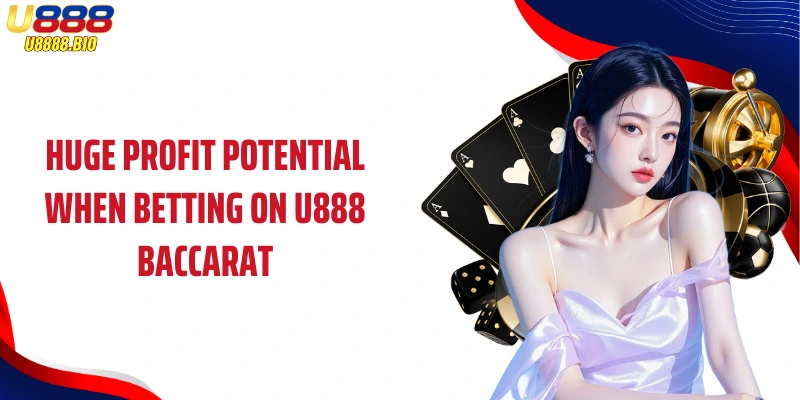 Huge profit potential when betting on U888 Baccarat