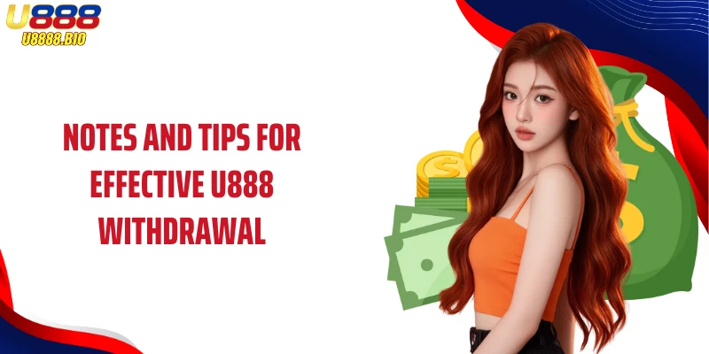 Notes and tips for effective U888 withdrawal